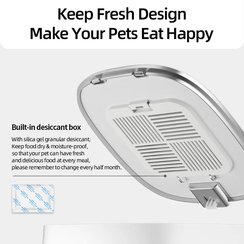 Automatic Pet Feeder – Smart Feeding Machine with Remote Control, WiFi, and One-Button Operation